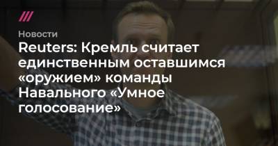 Reuters: Кремль считает единственным оставшимся «оружием» команды Навального «Умное голосование»