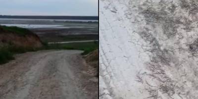 Подход к Куяльницкому лиману в Одессе перекрыли гвоздями - видео - ТЕЛЕГРАФ