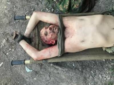 На Донбассе бойцы ВСУ захватили труп террориста