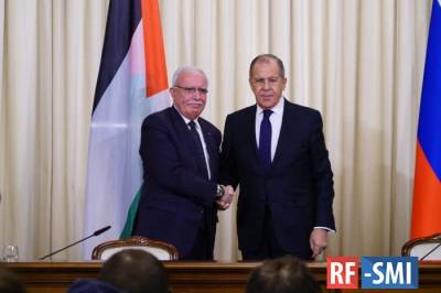 Глава МИД Палестины передал Лаврову письмо Аббаса Путину