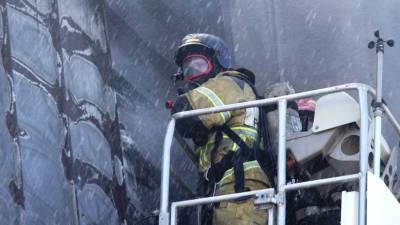 В Омской области потушили крупный пожар