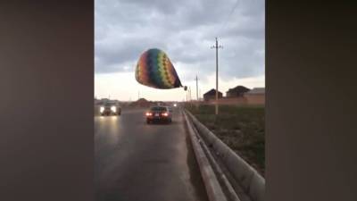 Воздушный шар оставил без света три микрорайона в Шымкенте