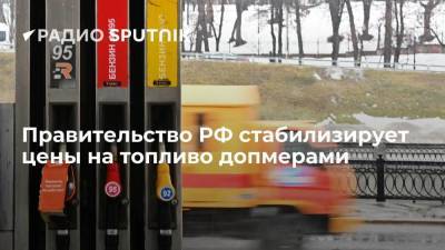 Правительство РФ стабилизирует цены на топливо допмерами
