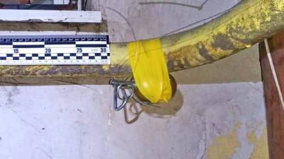 В Одессе обнаружили гранату, прикрепленную к газовой трубе жилого дома