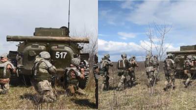 Привлекли БМП и танки: на Ровенщине продолжаются учения пехотинцев – видео
