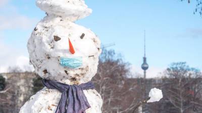 В Берлине прошел снегопад