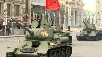 Генеральная репетиция парада Победы в Москве — видео