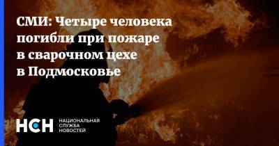 СМИ: Четыре человека погибли при пожаре в сварочном цехе в Подмосковье