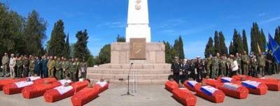 На Мемориальном кладбище захоронили останки 277 бойцов, погибших в боях за Севастополь