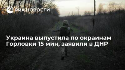 Украина выпустила по окраинам Горловки 15 мин, заявили в ДНР