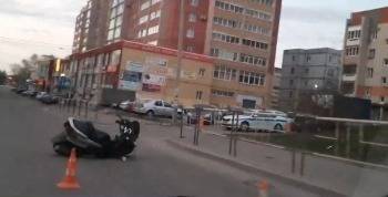 В Вологде водитель скутера и пассажир получили травмы в попытке уйти от погони (ВИДЕО)