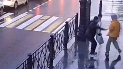 Неизвестный ранил ножом девятиклассницу в центре Петербурга. Видео