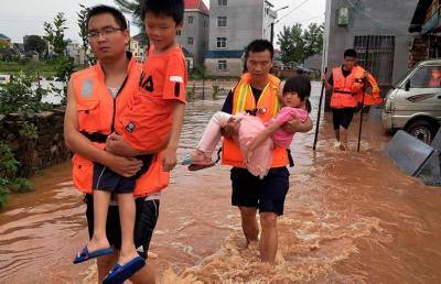 Более 70 тыс. человек в китайской провинции оказались в зоне бедствия из-за ливней