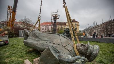 В Праге на месте памятника Коневу открылась выставка о роли СССР в истории