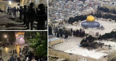 Столкновения на Храмовой горе между палестинцами и полицией: СМИ сообщили о двух сотнях пострадавших. Фото и видео