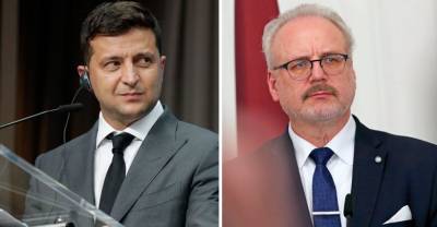 Зеленский заручился поддержкой Латвии на пути Украины в Евросоюз