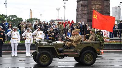 Военнослужащие ТОФ приняли участие в параде Победы во Владивостоке