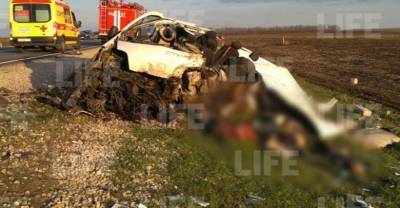 Пять человек погибли в Татарстане при столкновении микроавтобуса с грузовиком