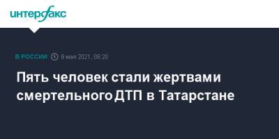 Пять человек стали жертвами смертельного ДТП в Татарстане