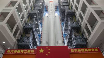 Ступень китайской ракеты Long March-5B достигла атмосферы Земли