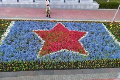 Ставрополь встречает День Победы тематическими клумбами