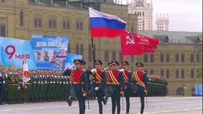 Военный парад, посвященный 76-й годовщине Победы в Великой Отечественной войне 1941-1945 годов. На Красной площади в Москве начался Парад Победы