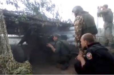 Боевики «ДНР» выложили в соцсети видео, как они первыми начинают обстрел