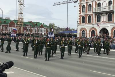 Парад в Йошкар-Оле завершился плац-концертом