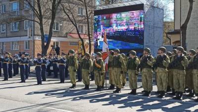 Парад Победы в Пскове провели в закрытом режиме из-за COVID