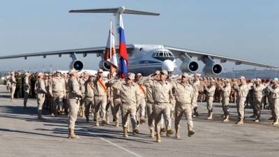 На авиабазе ВКС РФ Хмеймим в Сирии провели торжество в честь Дня Победы