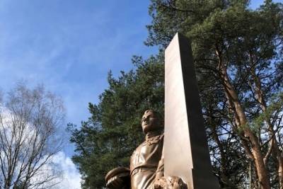Монумент на братском захоронении советских воинов установили в Себежском районе