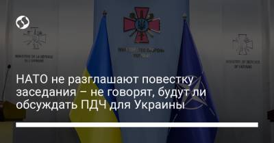 НАТО не разглашают повестку заседания – не говорят, будут ли обсуждать ПДЧ для Украины