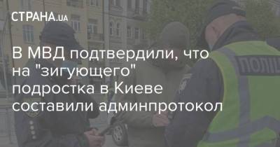 В МВД подтвердили, что на "зигующего" подростка в Киеве составили админпротокол