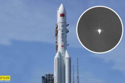 22-тонная ракета рухнула на Землю: ВИДЕО падения