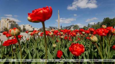 РЕПОРТАЖ: Расцвеченная красными гвоздиками и сияющая блеском орденов столица празднует День Победы