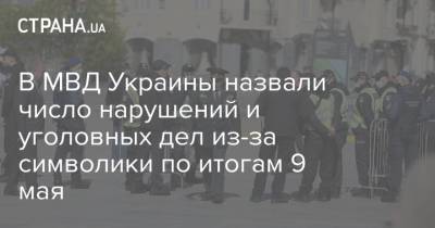 В МВД Украины назвали число нарушений и уголовных дел из-за символики по итогам 9 мая