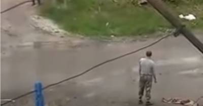 В России мужчина взорвал себя гранатой на глазах полиции (видео 18+)