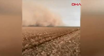 Закрыла солнце: в Турции свирепствовала песчаная буря – видео - 24tv.ua - Турция - штат Орегон
