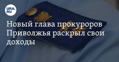 Новый глава прокуроров Приволжья раскрыл свои доходы