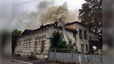 Причиной пожара в историческом здании Тамбова мог стать поджог