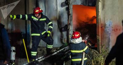 Пожар в Тбилиси – сгорело предприятие по производству ламината
