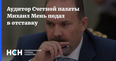 Аудитор Счетной палаты Михаил Мень подал в отставку