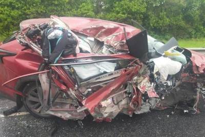 В лобовом столкновении Lexus и грузовика в Рязанской области пострадал ребенок