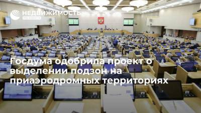 Госдума одобрила проект о выделении подзон на приаэродромных территориях