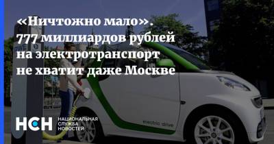 «Ничтожно мало». 777 миллиардов рублей на электротранспорт не хватит даже Москве