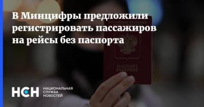 В Минцифры предложили регистрировать пассажиров на рейсы без паспорта