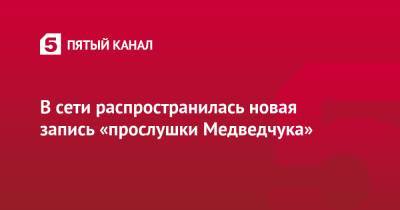 В сети распространилась новая запись «прослушки Медведчука»