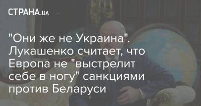 "Они же не Украина". Лукашенко считает, что Европа не "выстрелит себе в ногу" санкциями против Беларуси