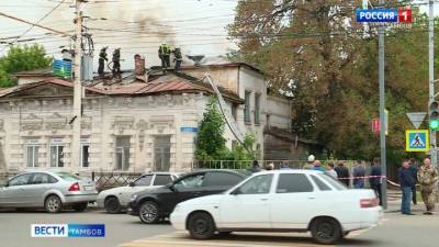 В Тамбове восстановят территорию сгоревшего дома на Советской