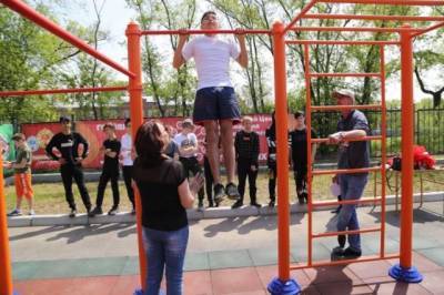 Хабаровские школьники опробовали новую площадку для ГТО
